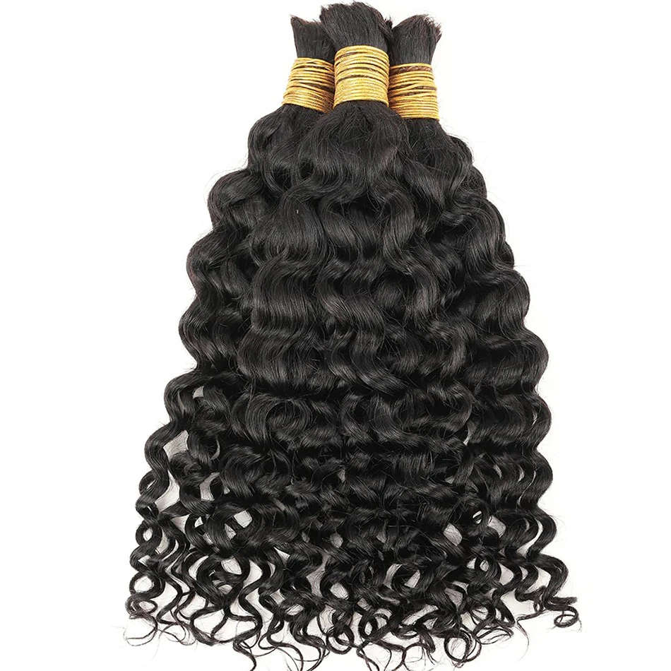 Water Wave Human Braiding Hair - Water Wave Bulk Human Hair For Braiding recension och pris