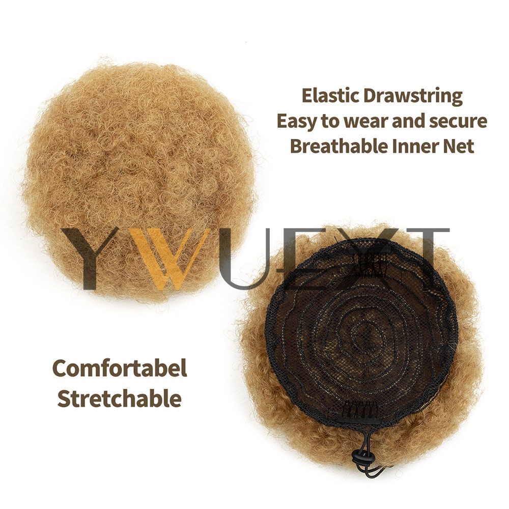 YWUEXT Honey Gold Afro Kinky P - Drawstring Afro Curly Puff Ponytail recension och pris
