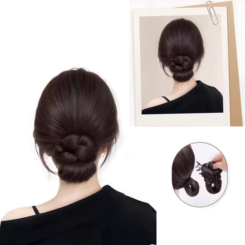Synthetic Hair Accessories Bun - Claw Clip Messy Bun Hair Piece recension och pris