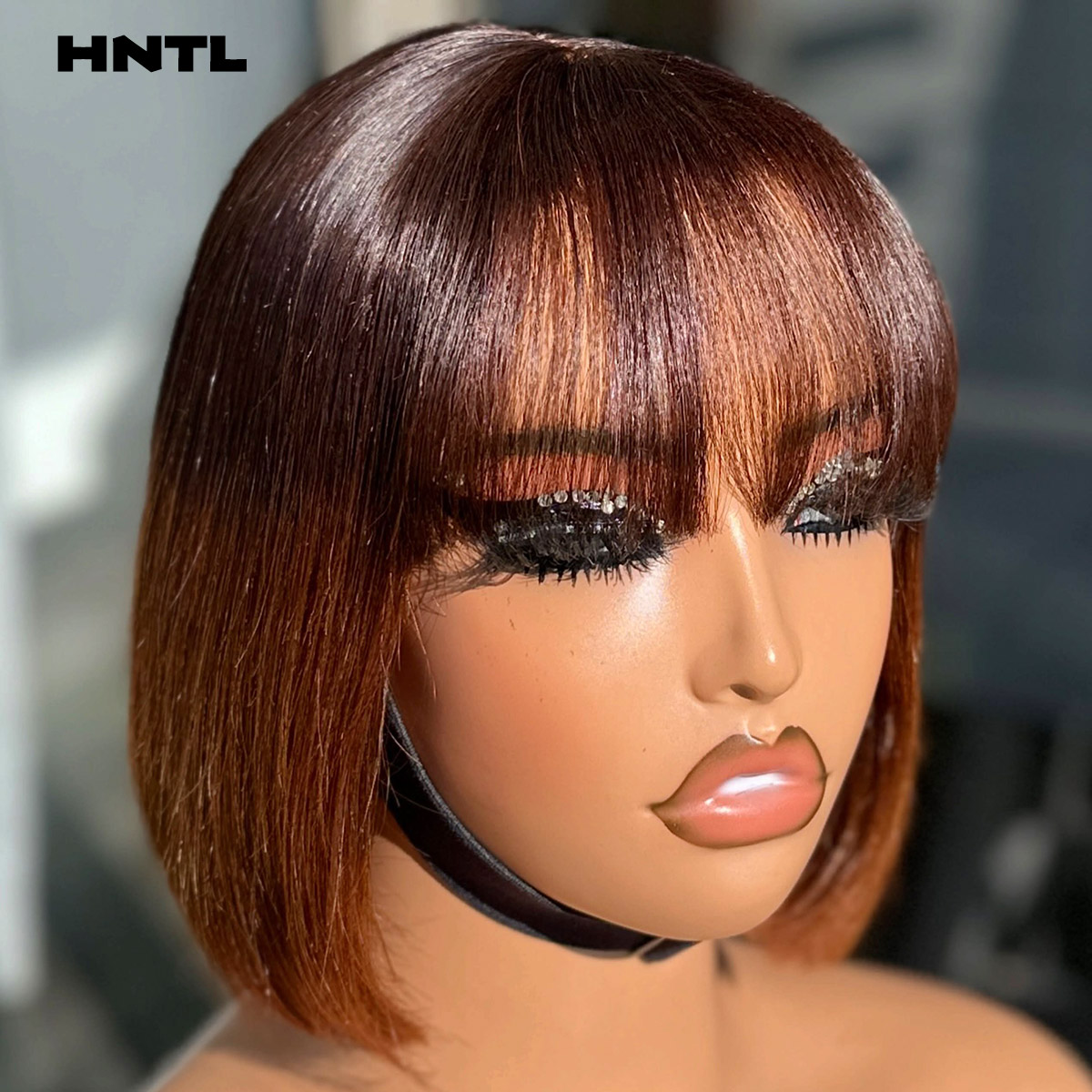 Wear and Go 2by6 Closure Bang  - Pre Parted 13X4 Lace Front Bob Wig recension och pris