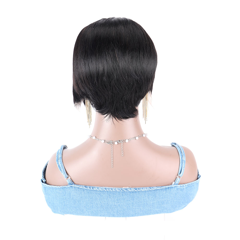 Short Pixie Cut Human Hair Wig - Short Pixie Cut Wig Human Hair Cheap recension och pris