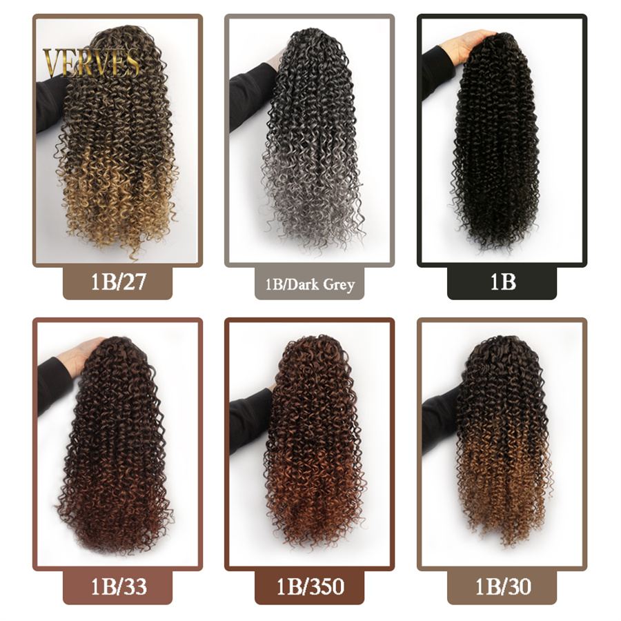 VERVES Synthetic Drawstring Pu - Drawstring Afro Curly Puff Ponytail recension och pris