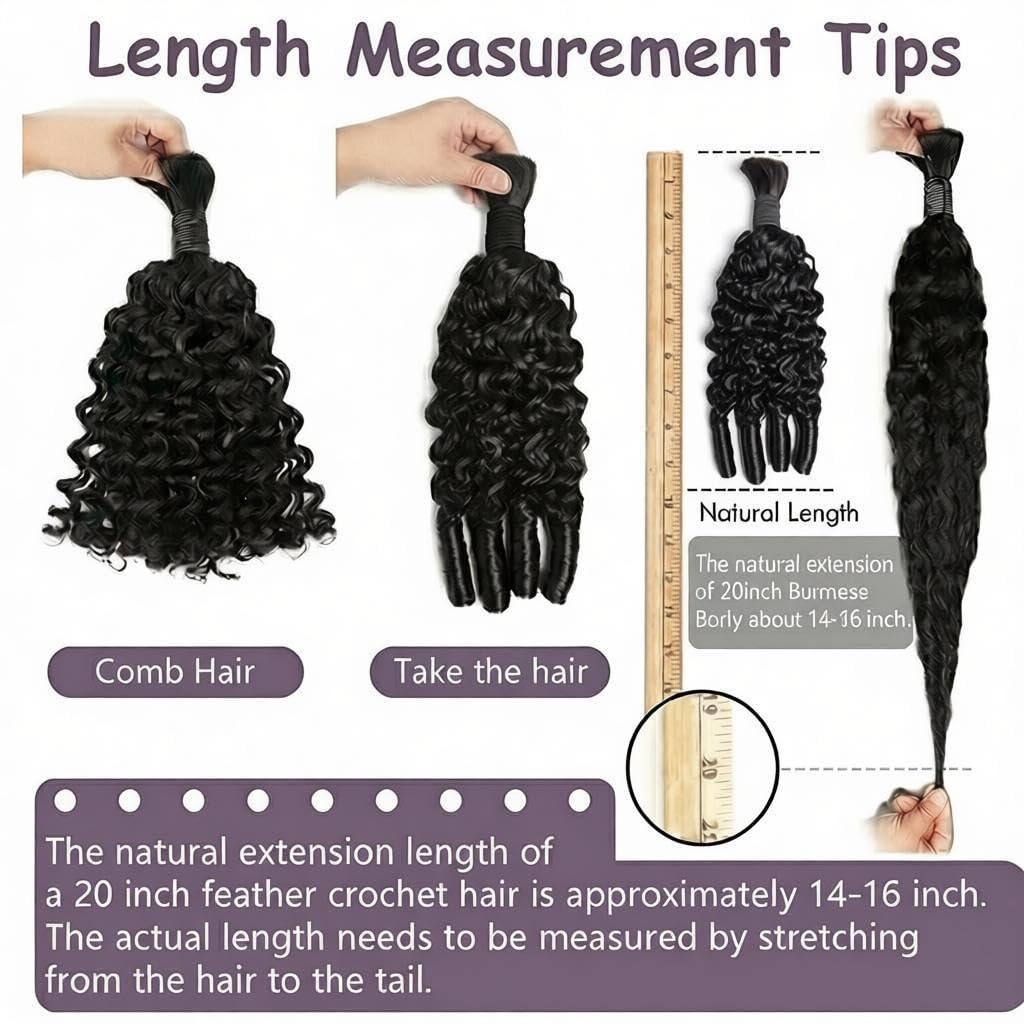 Human Braiding Hair For Boho B - Water Wave Bulk Human Hair For Braiding recension och pris