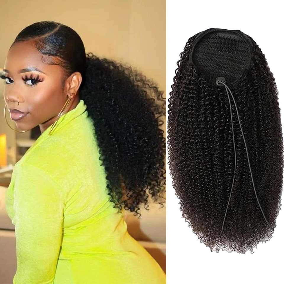 24 26 Inches Long Afro Kinky C - Seamless Clip In Hair Extensions Human Hair recension och pris