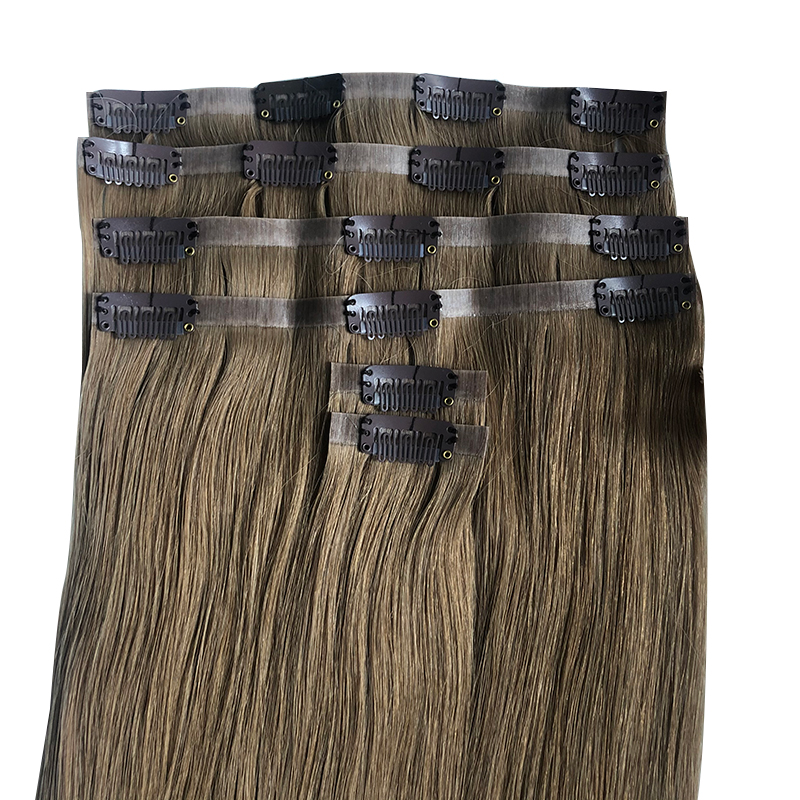Straight Invisible PU Clip In  - Seamless Clip In Hair Extensions Human Hair recension och pris