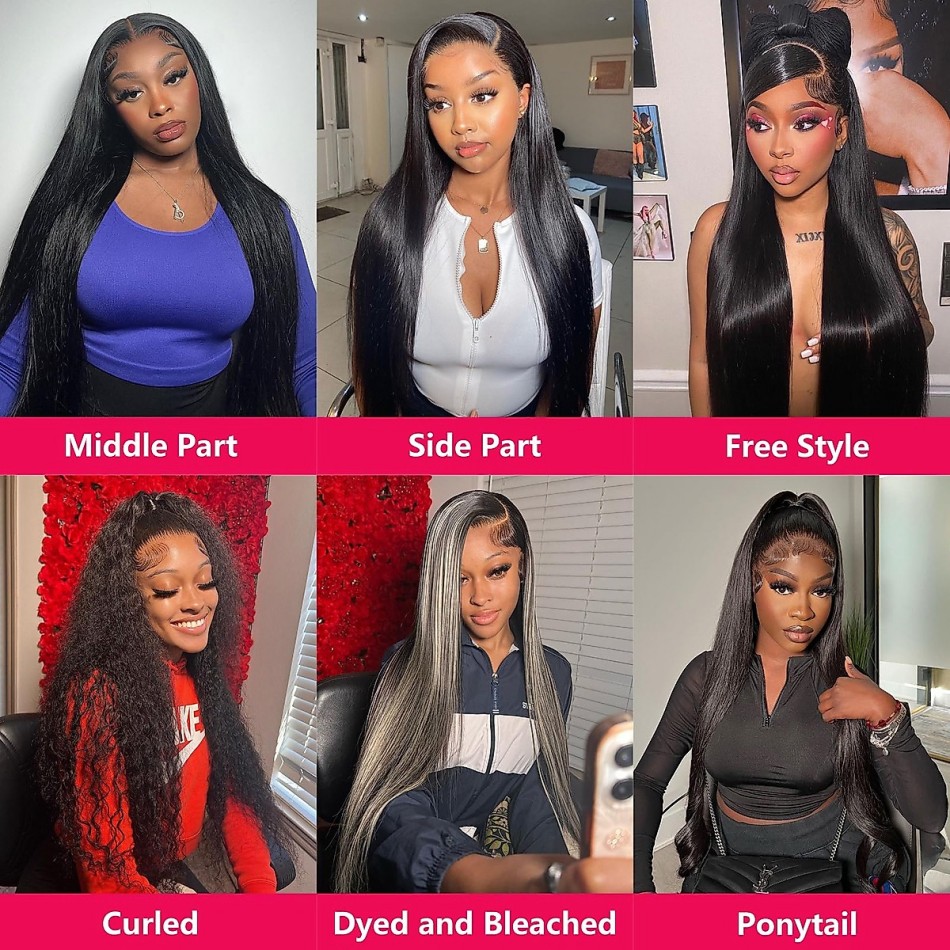 Straight Human Hair Wigs Gluel - Hd Lace Frontal Wig Human Hair Pre Plucked recension och pris