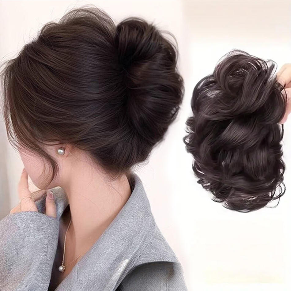 Synthetic Messy Bun Hair Piece - Claw Clip Messy Bun Hair Piece recension och pris