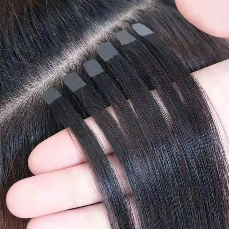 Mini Tape Hair Extensions Huma - Invisible Tape In Extensions Real Hair recension och pris