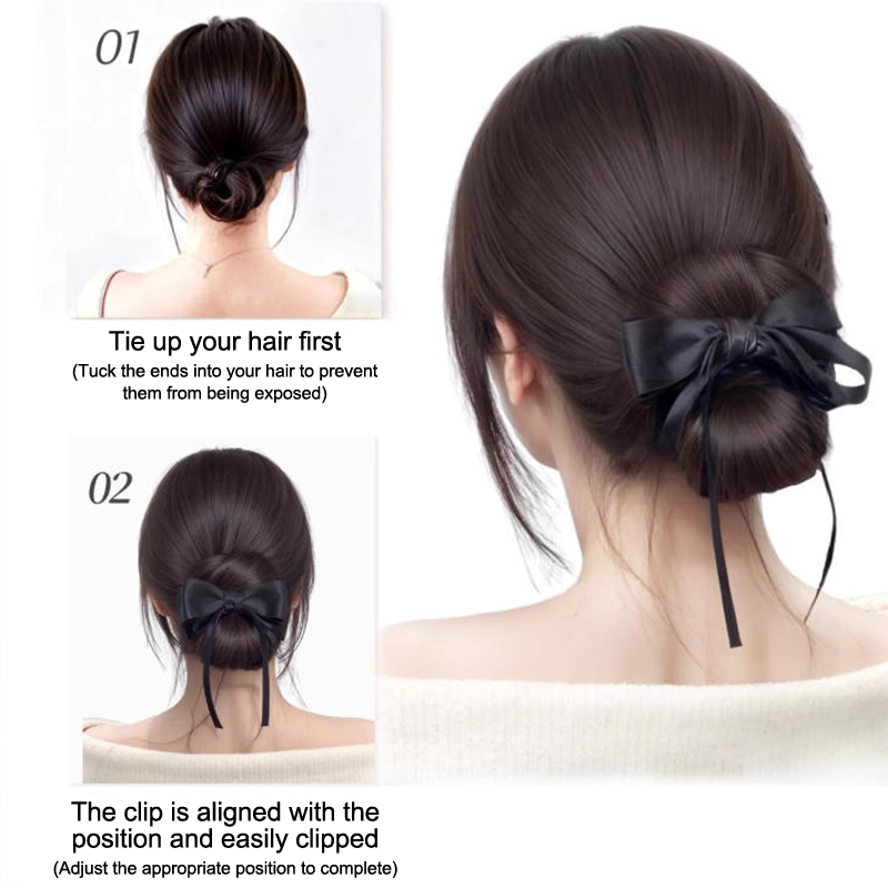 Low Bun Wig Hair Clip-In Messy - Claw Clip Messy Bun Hair Piece recension och pris