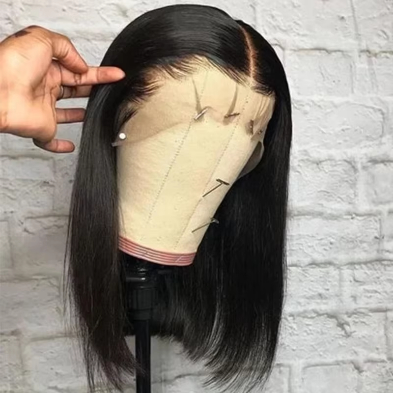 13x6 Short Bob Straight Brazil - Pre Parted 13X4 Lace Front Bob Wig recension och pris