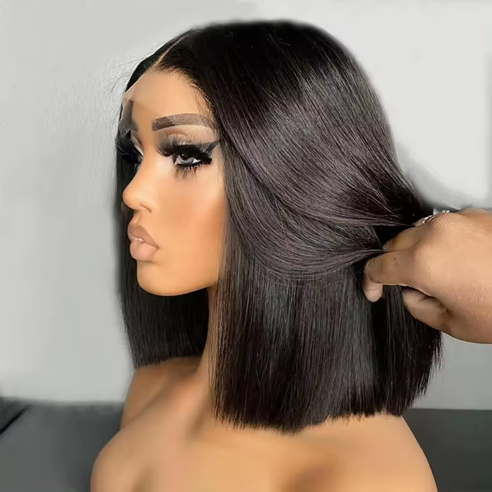 Brazilian Straight Bob 13x4 La - Pre Parted 13X4 Lace Front Bob Wig recension och pris