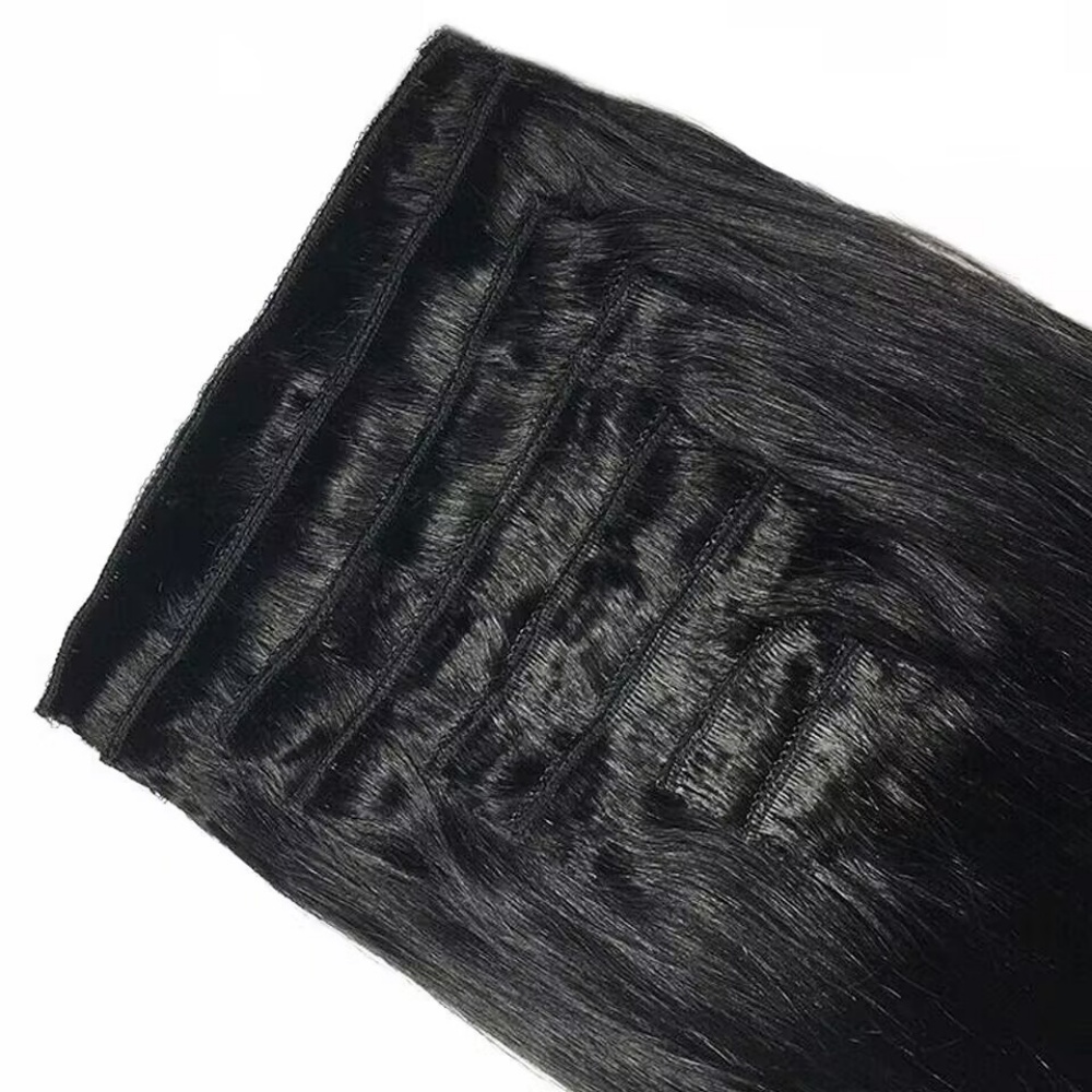 Natural Straight Clip In Human - Seamless Clip In Hair Extensions Human Hair recension och pris