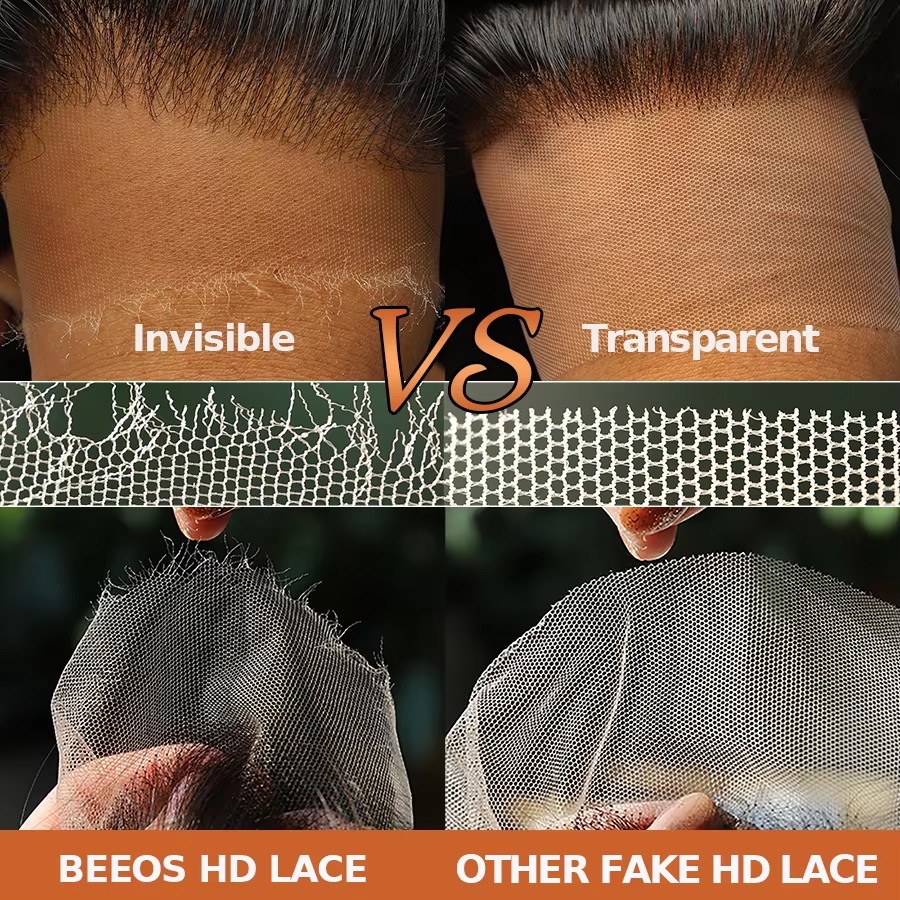 BEEOS Ultra Fitted 13X6 HD Tra - Hd Lace Frontal Wig Human Hair Pre Plucked recension och pris