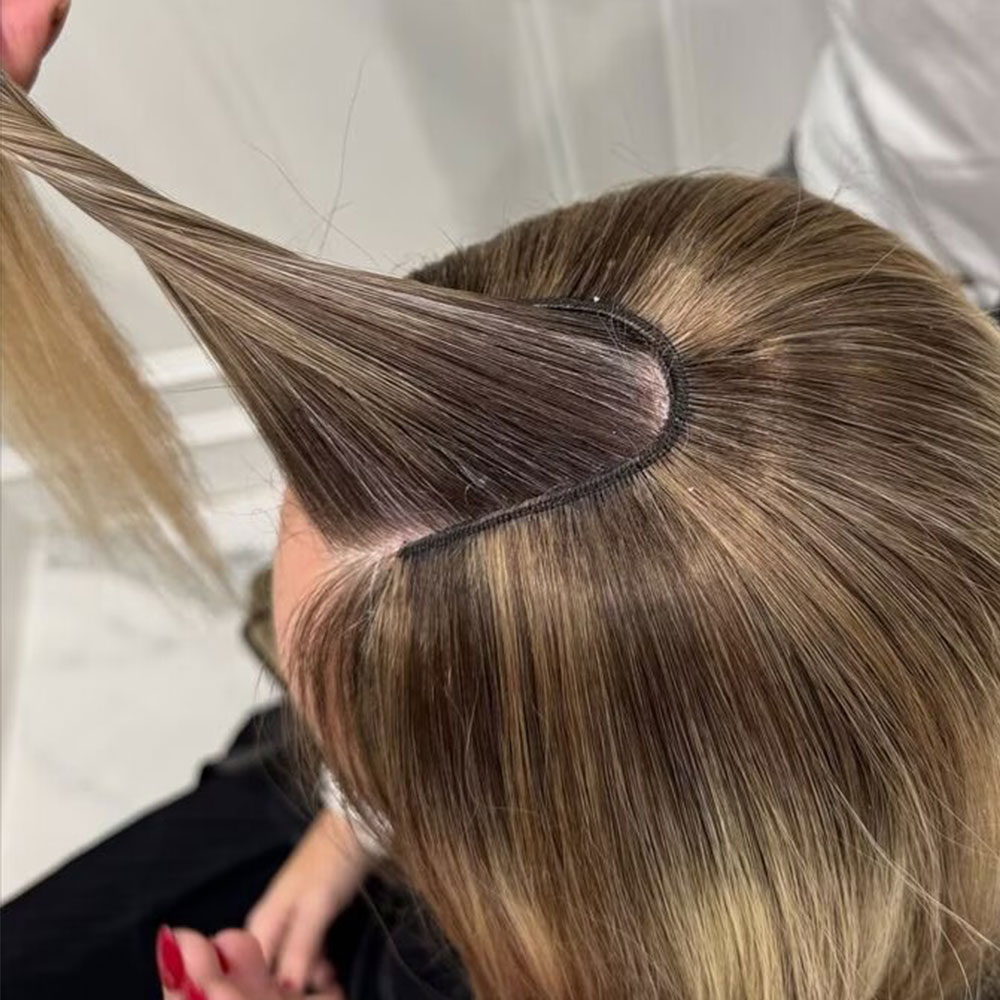 V Shape Clip In Human Hair Ext - Seamless Clip In Hair Extensions Human Hair recension och pris