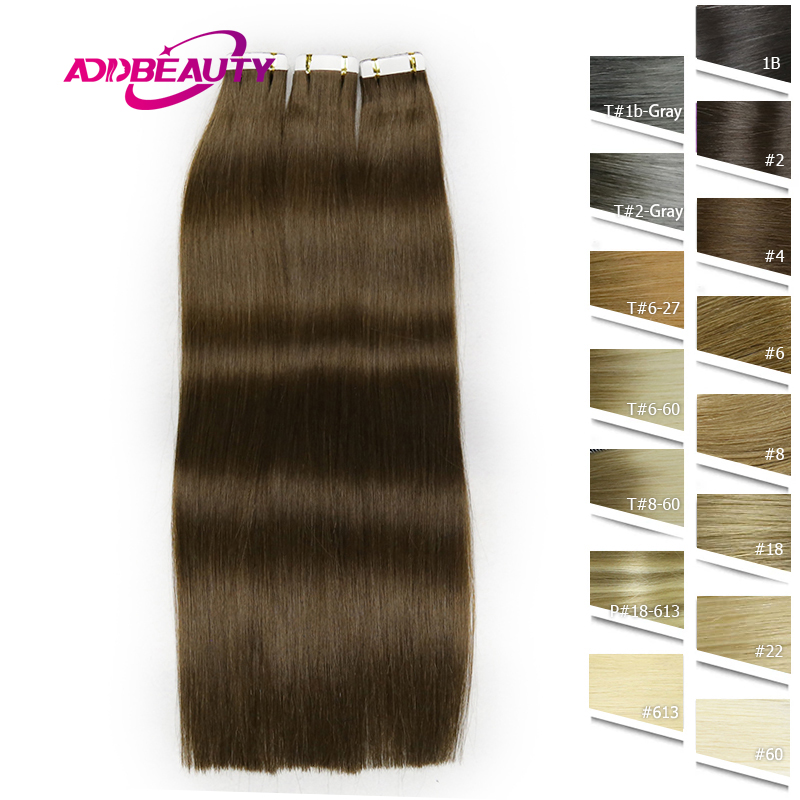 Straight Seamless Human Hair E - Invisible Tape In Extensions Real Hair recension och pris