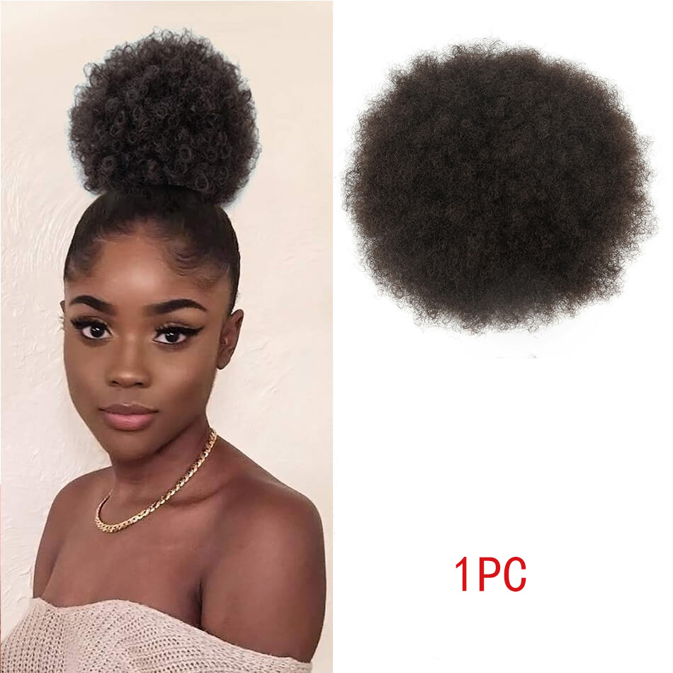 Afro Puff Drawstring Ponytail  - Drawstring Afro Curly Puff Ponytail recension och pris