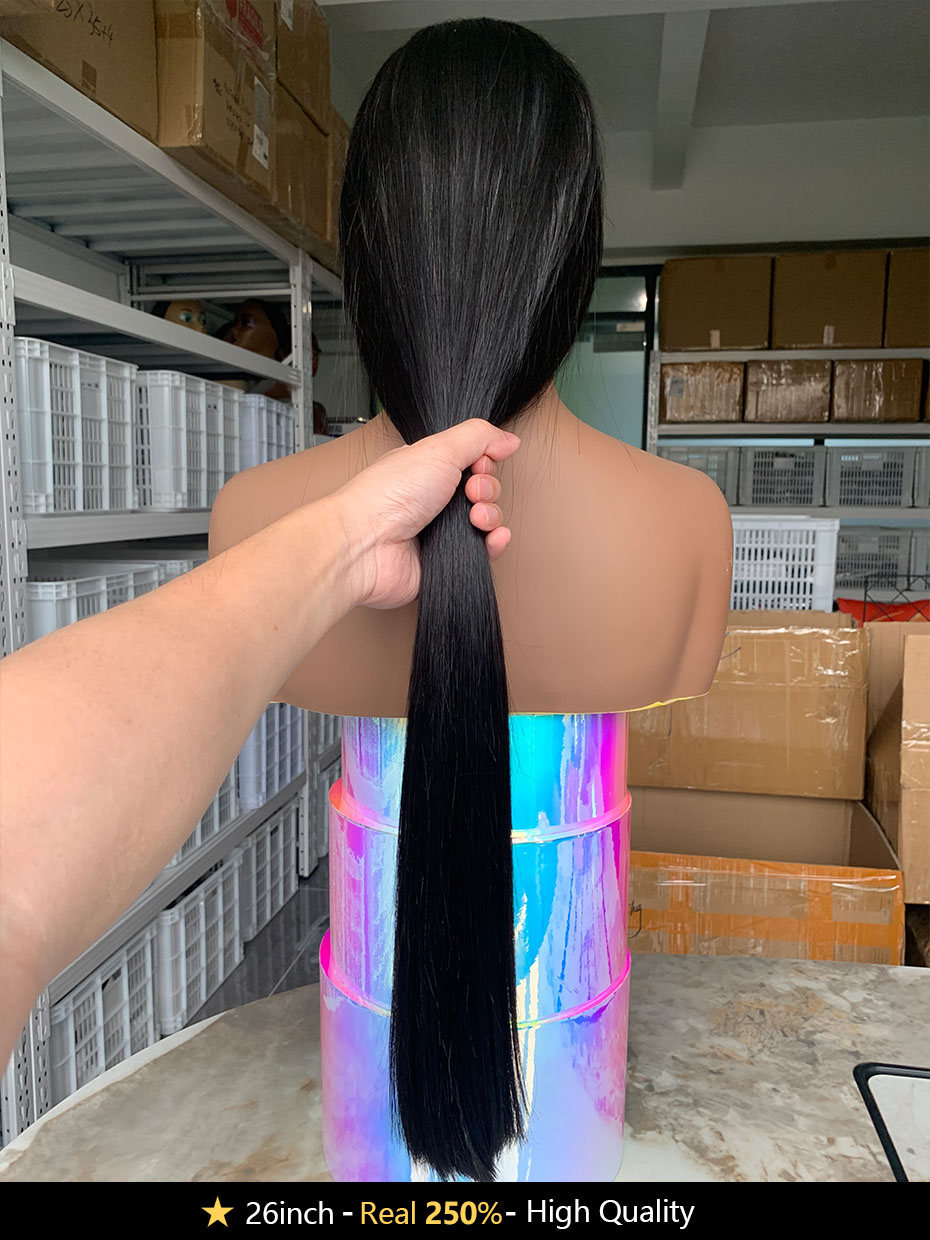 13x4 Lace Frontal 100% Human H - Glueless Wear And Go Human Hair Wig recension och pris