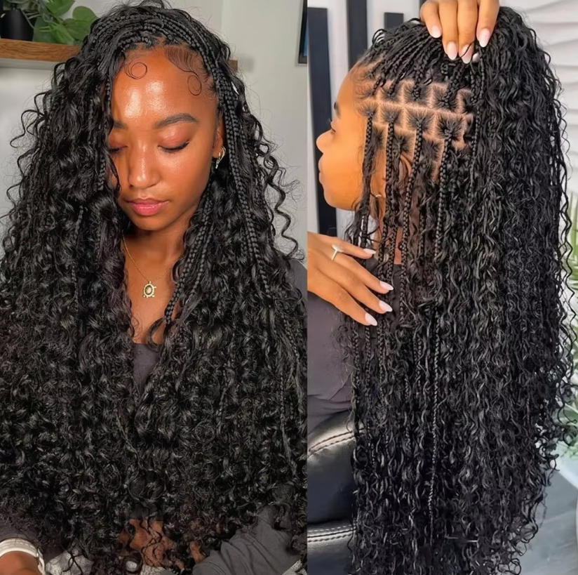 Loose Bulk Human Hair Deep Wat - Water Wave Bulk Human Hair For Braiding recension och pris