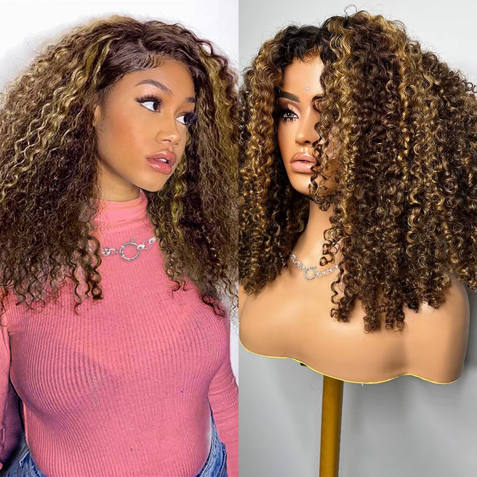 Highlight Honey Blonde Wear An - Glueless Wear And Go Human Hair Wig recension och pris