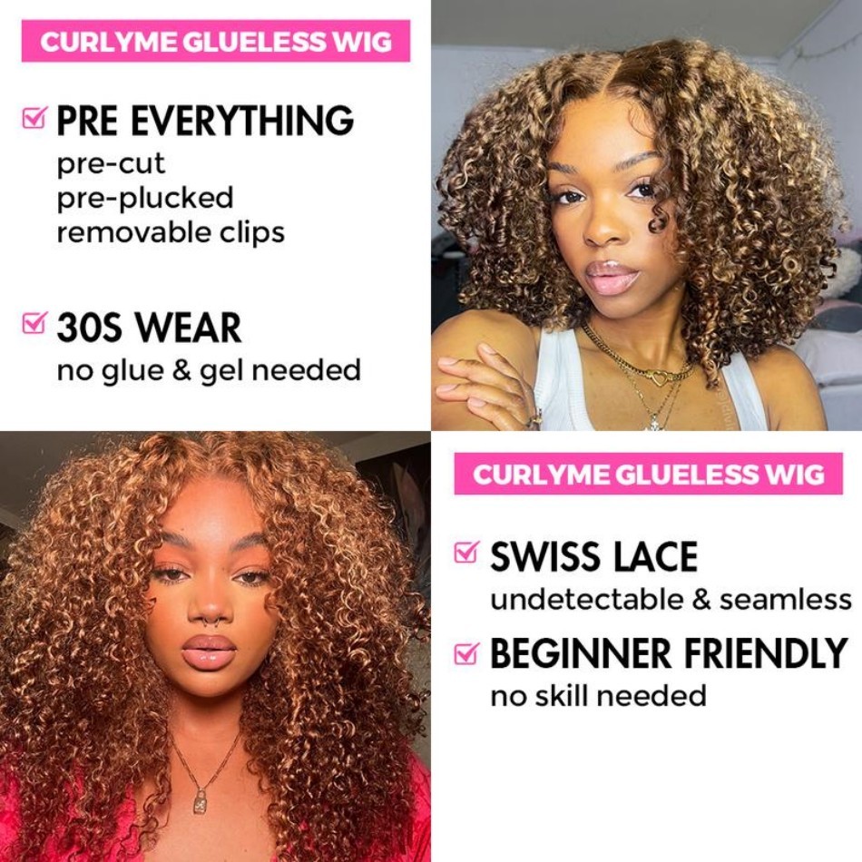 Highlight Honey Blonde Wear An - Glueless Wear And Go Human Hair Wig recension och pris