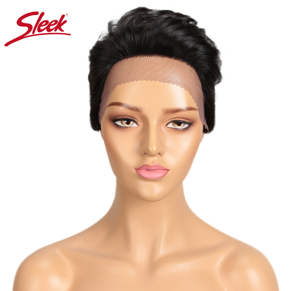 Sleek Short Pixie Cut Bob Lace - Short Pixie Cut Wig Human Hair Cheap recension och pris