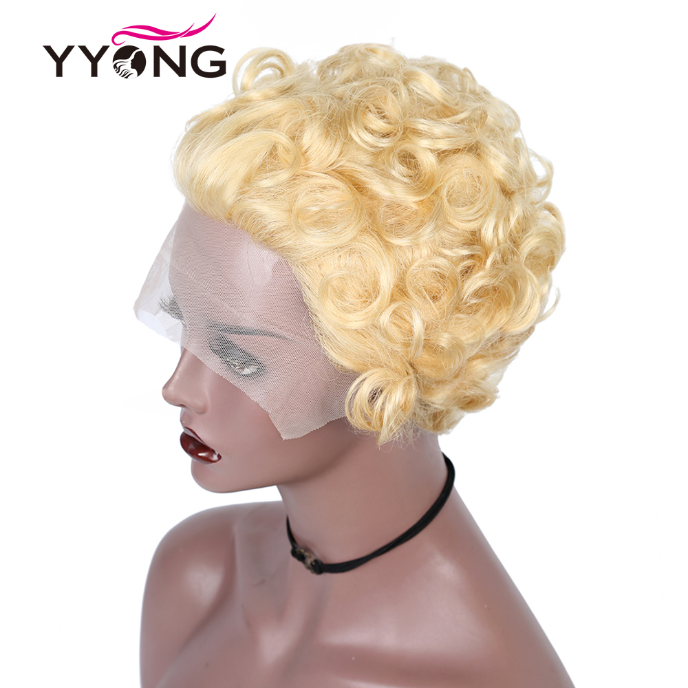 613 Honey Blonde Pixie Cut Lac - Short Pixie Cut Wig Human Hair Cheap recension och pris