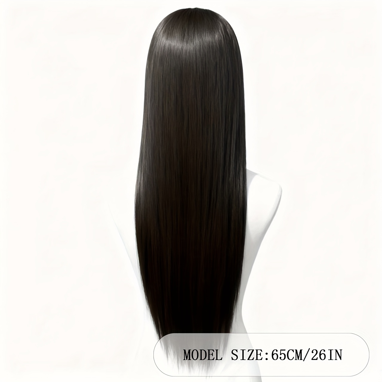 lack Long Straight Middle Part - Synthetic Wigs recension och pris