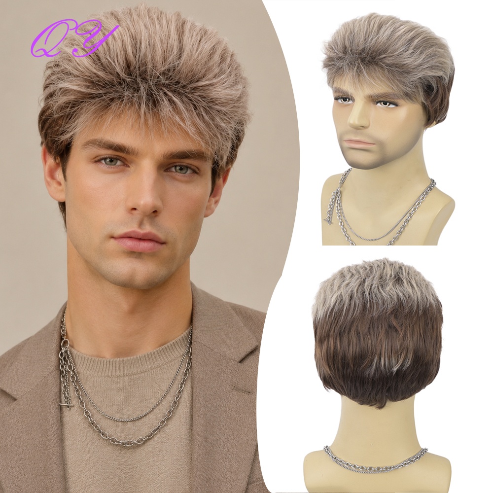 Synthetic Short Brown Flaxen M - Synthetic Wigs recension och pris