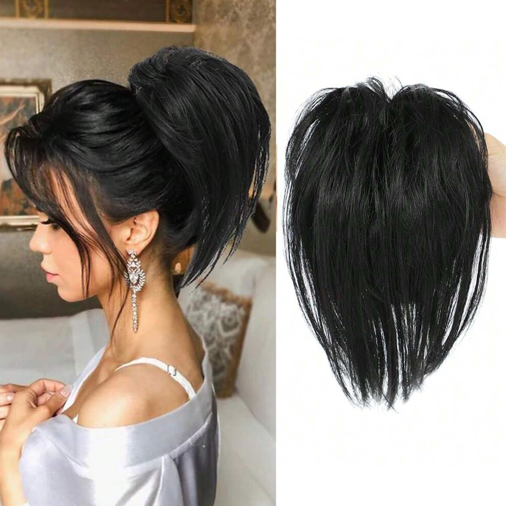 Synthetic Messy Straight Ponyt - Claw Clip Messy Bun Hair Piece recension och pris