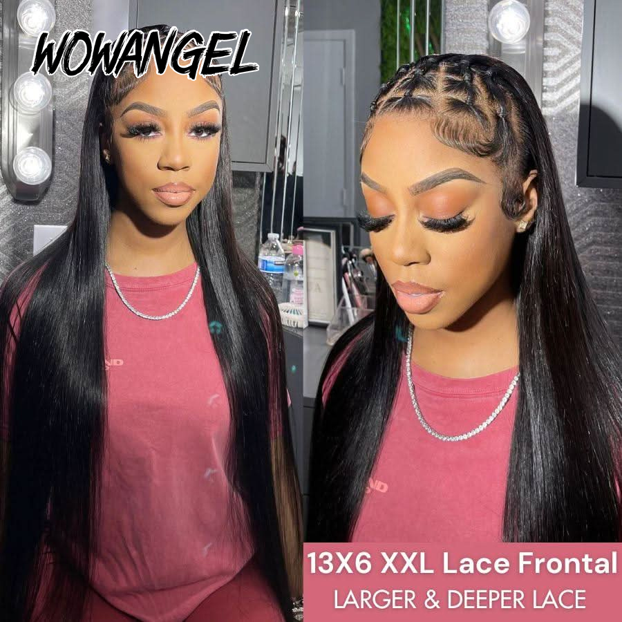WOWANGEL Straight Lace Front W - Human Hair Wigs recension och pris