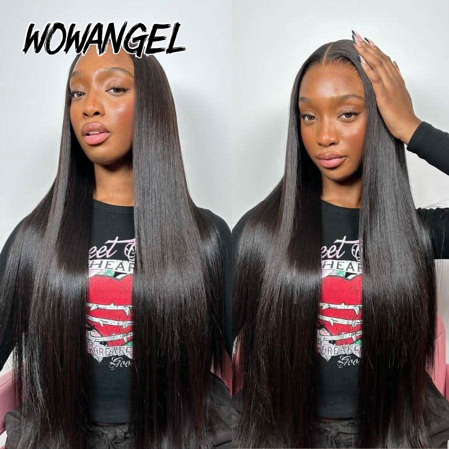 WOWANGEL Straight Lace Front W - Human Hair Wigs recension och pris