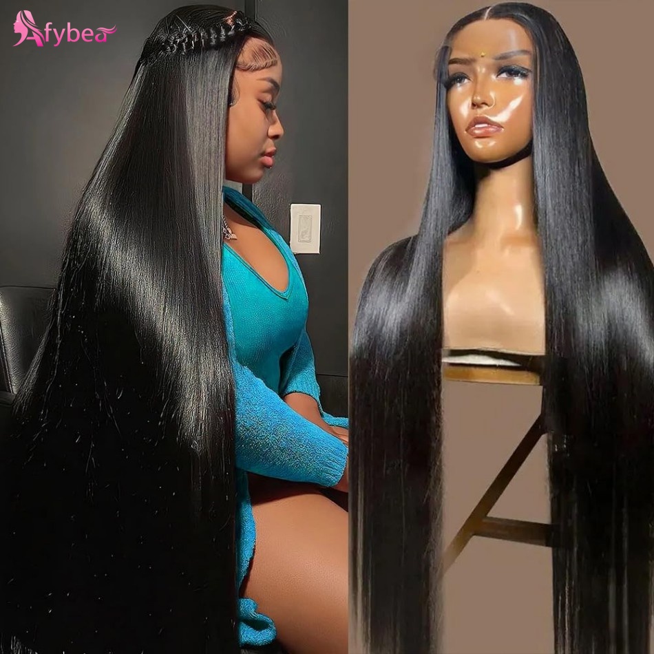 40 Inch Straight Human Hair Wi - Hd Lace Frontal Wig Human Hair Pre Plucked recension och pris