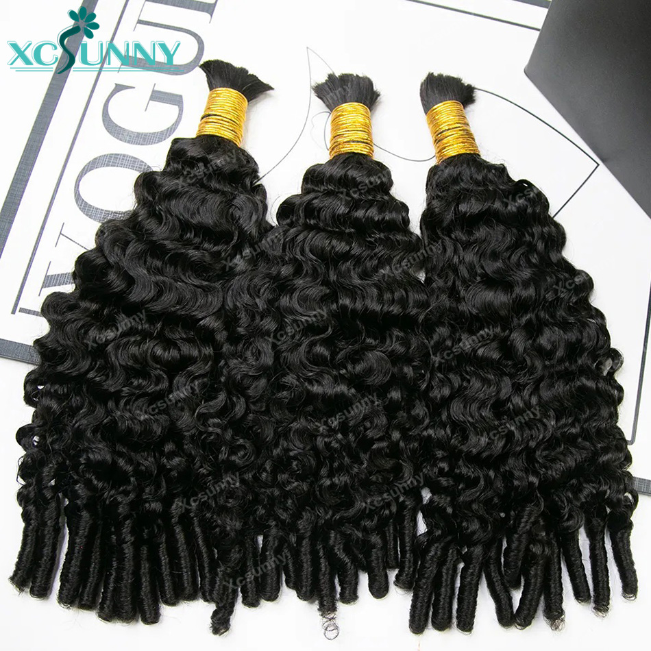 Water Curly Boho Braids Human  - Water Wave Bulk Human Hair For Braiding recension och pris