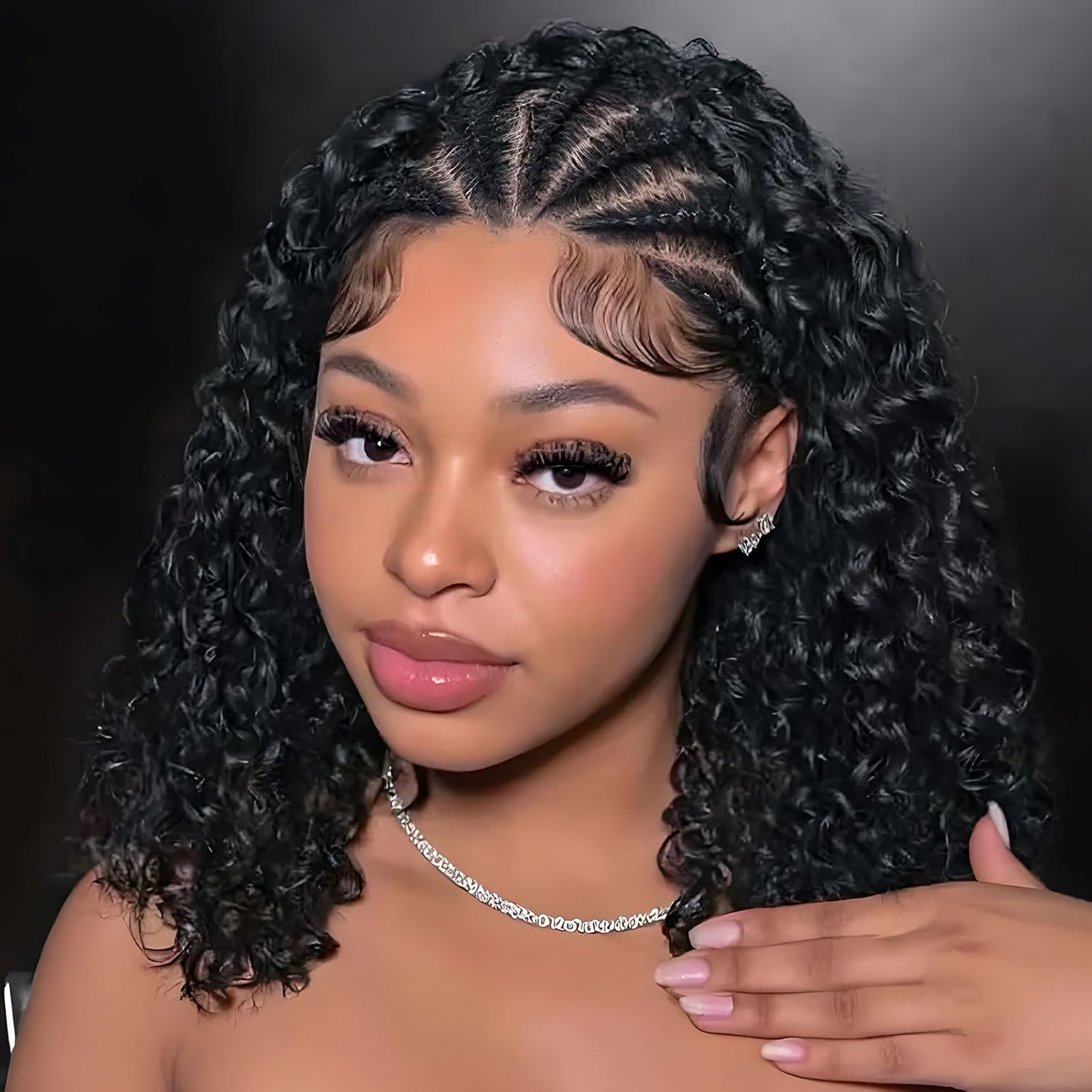 Cornrow Braid Bob Wig Deep Cur - Glueless Wear And Go Human Hair Wig recension och pris