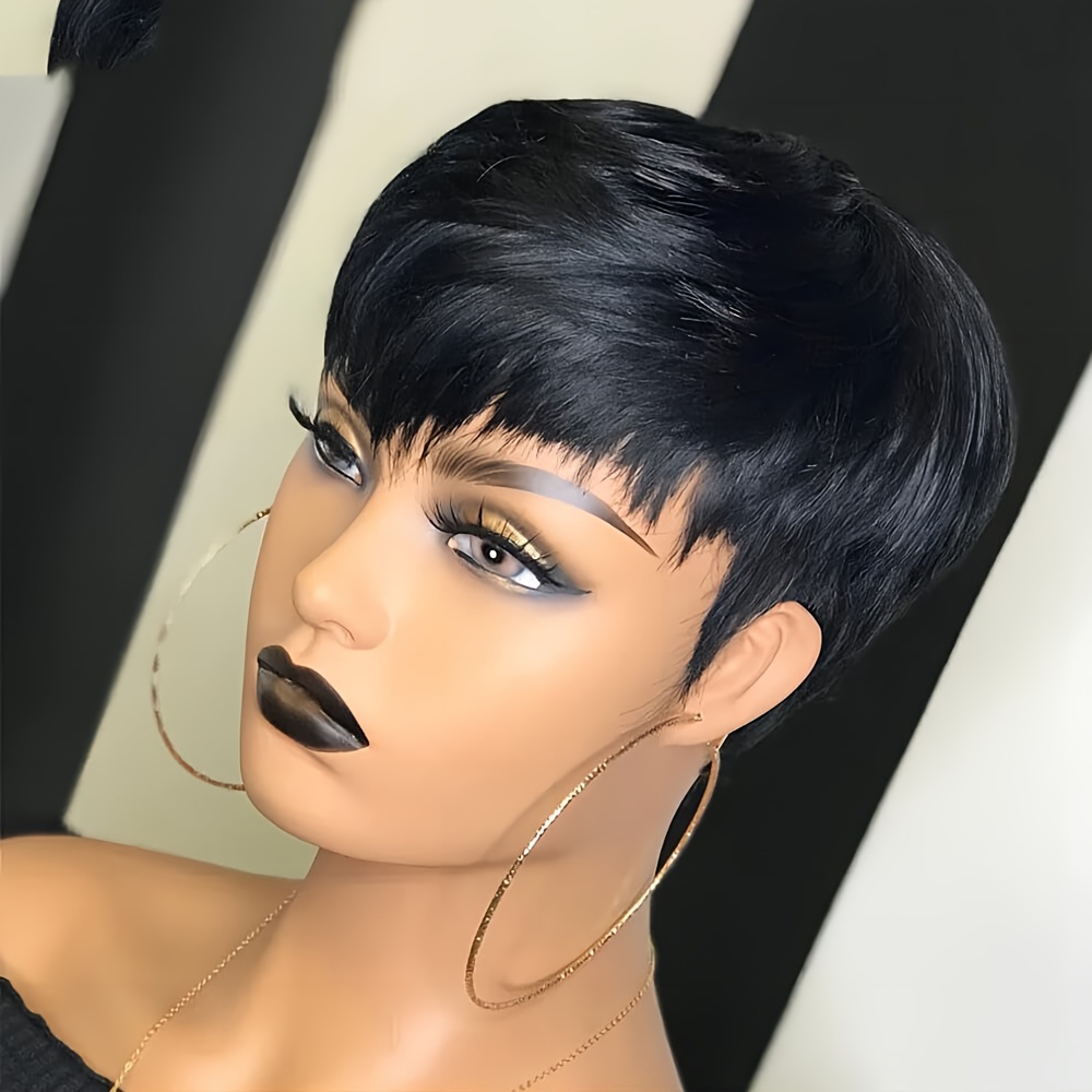 Short Pixie Wig Human Hair Lay - Short Pixie Cut Wig Human Hair Cheap recension och pris
