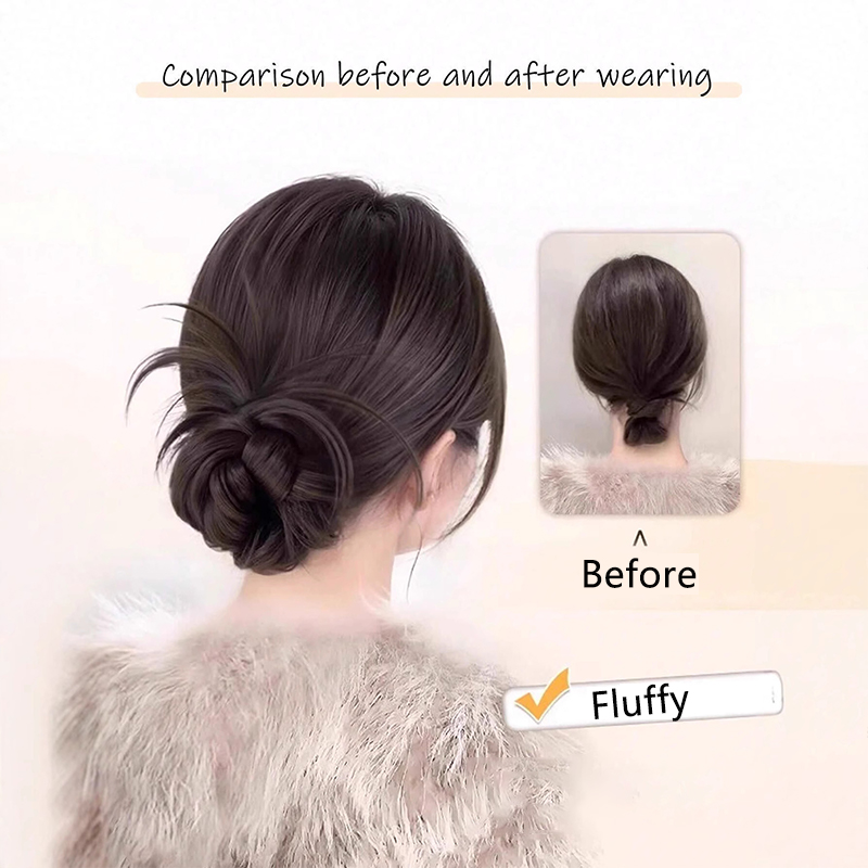 Fluffy Spiky Messy Bun Hair Pi - Claw Clip Messy Bun Hair Piece recension och pris