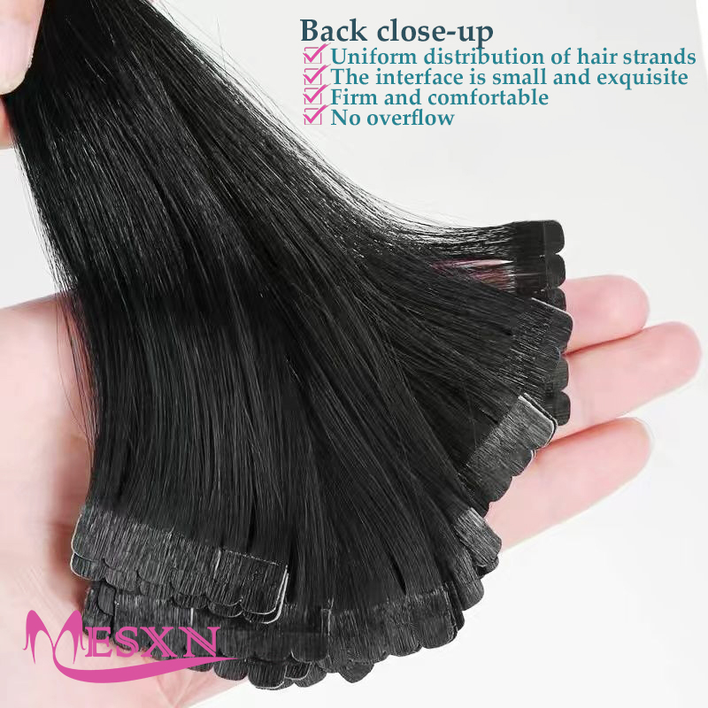 Mini Tape In Human Hair Extens - Invisible Tape In Extensions Real Hair recension och pris