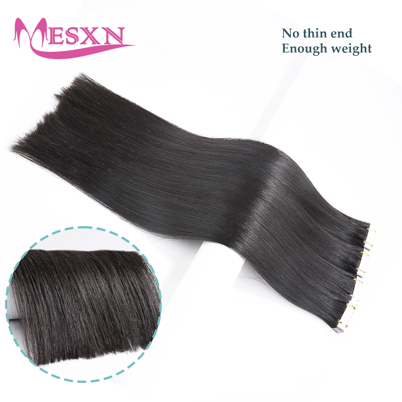 Mini Tape In Human Hair Extens - Invisible Tape In Extensions Real Hair recension och pris