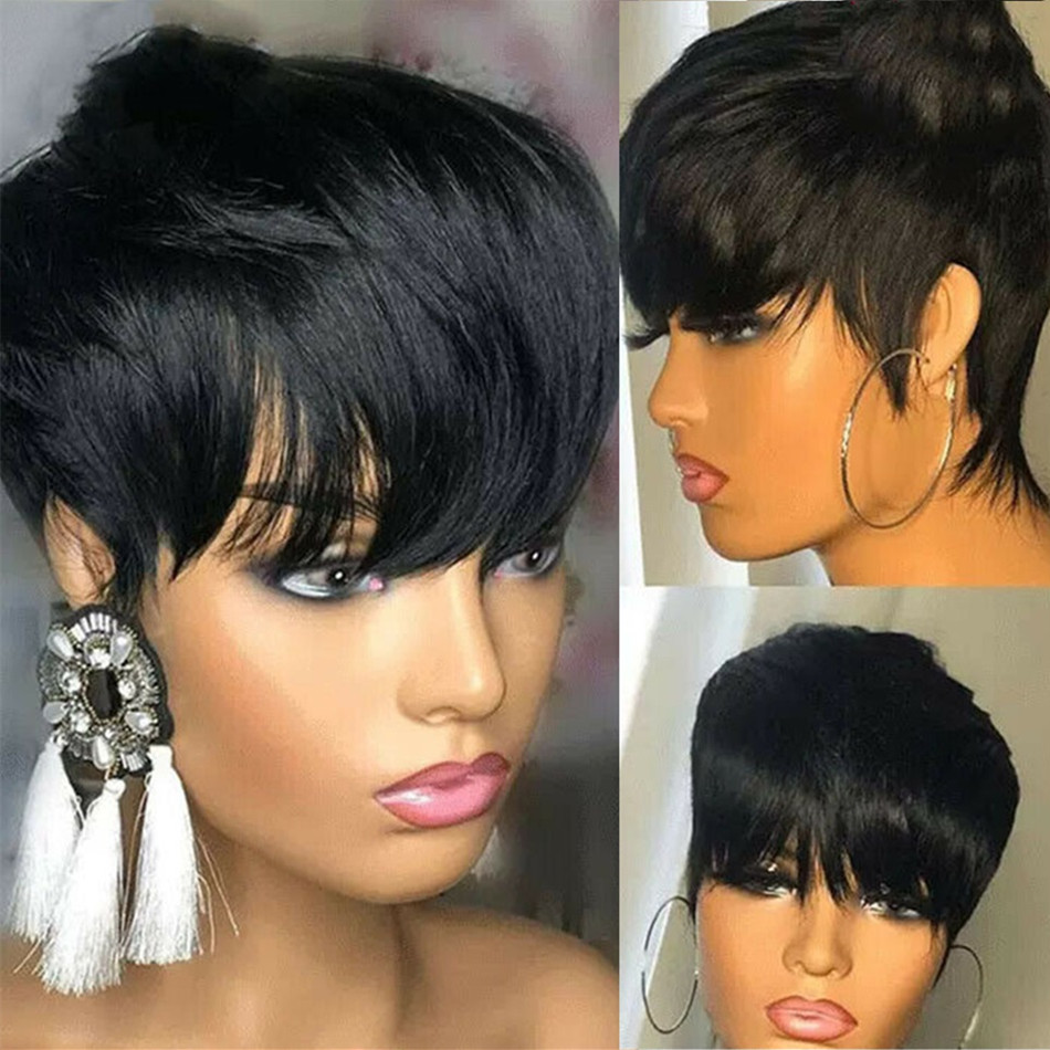 Short Pixie Cut Wig Human Hair - Short Pixie Cut Wig Human Hair Cheap recension och pris