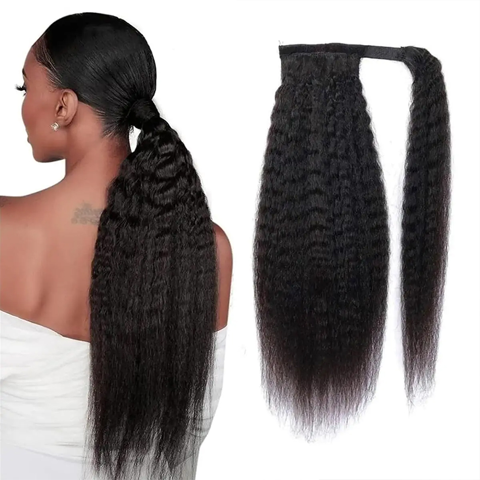 100g Kinky Straight Human Hair - Seamless Clip In Hair Extensions Human Hair recension och pris