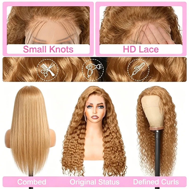34 38Inch Honey Blonde Wig Hum - Human Hair Wigs recension och pris