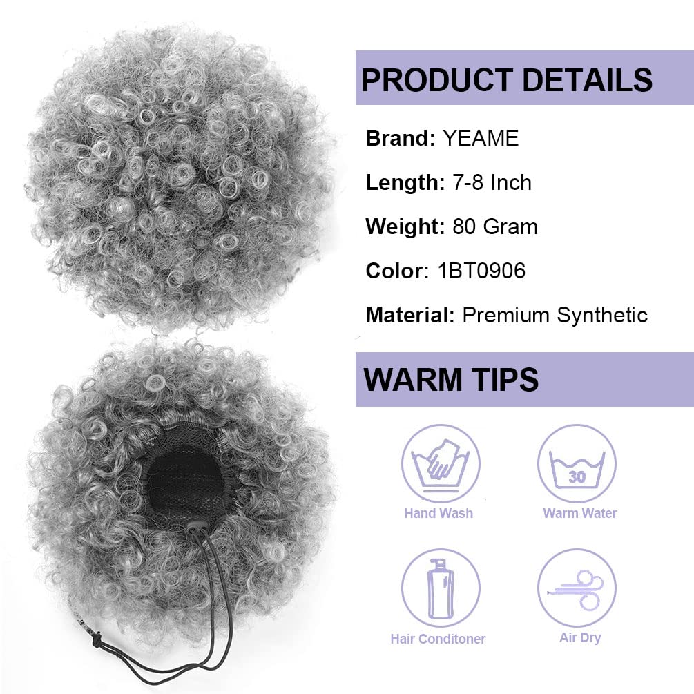Afro Puff Drawstring Ponytail, - Drawstring Afro Curly Puff Ponytail recension och pris