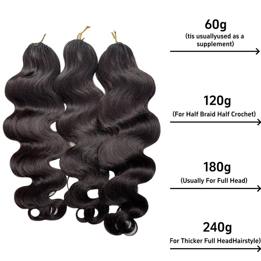 Knotless Pre Separated 100% Hu - Water Wave Bulk Human Hair For Braiding recension och pris