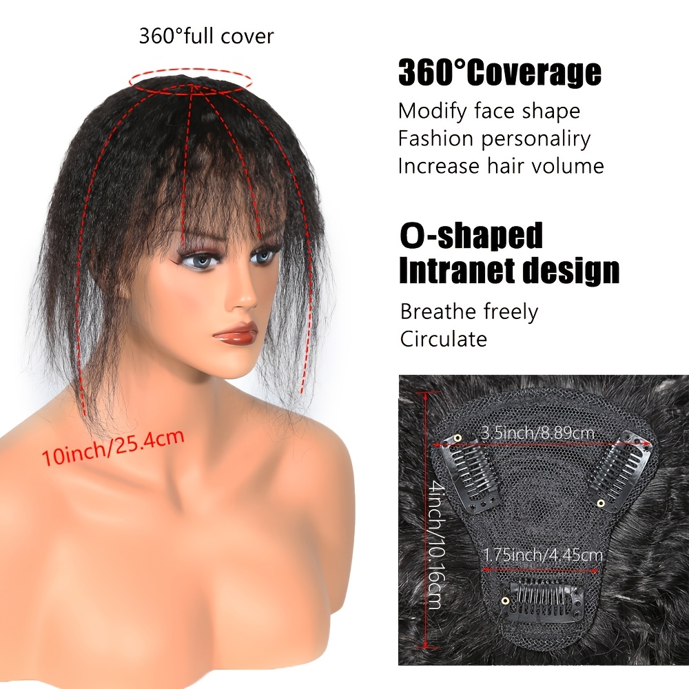 Kinky Straight Topper Hair wit - Hair Clips recension och pris