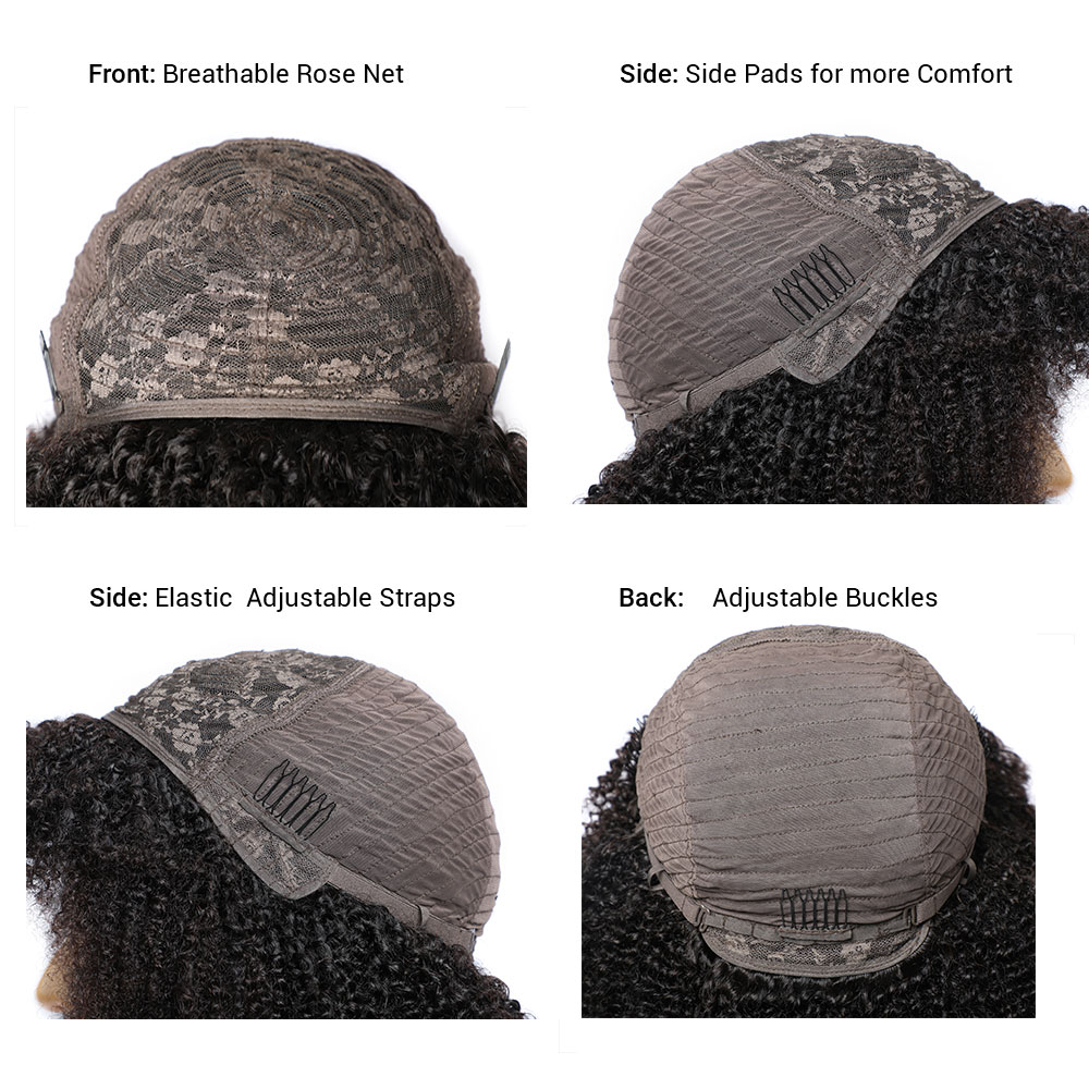 Human Hair Bob Wigs Short Kink - Short Pixie Cut Wig Human Hair Cheap recension och pris