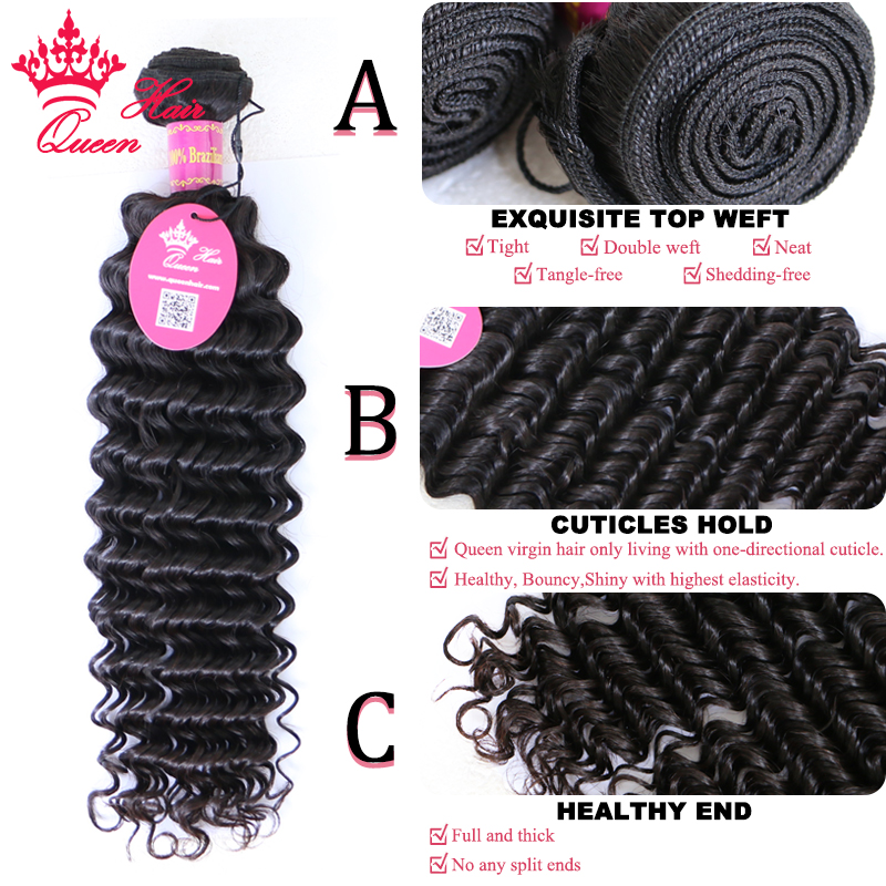 Top Quality Hair Bundles With  - Deep Wave 3 Bundles With Closure recension och pris