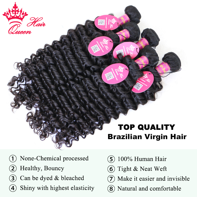 Top Quality Hair Bundles With  - Deep Wave 3 Bundles With Closure recension och pris
