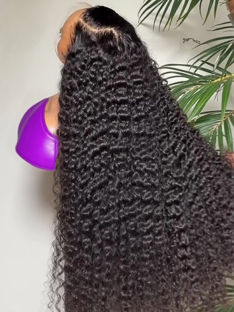 Deep Water Wave Wigs 13x4 HD T - Water Wave Bulk Human Hair For Braiding recension och pris