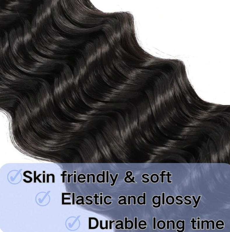 No Weft Human Braiding Hair Bu - Water Wave Bulk Human Hair For Braiding recension och pris