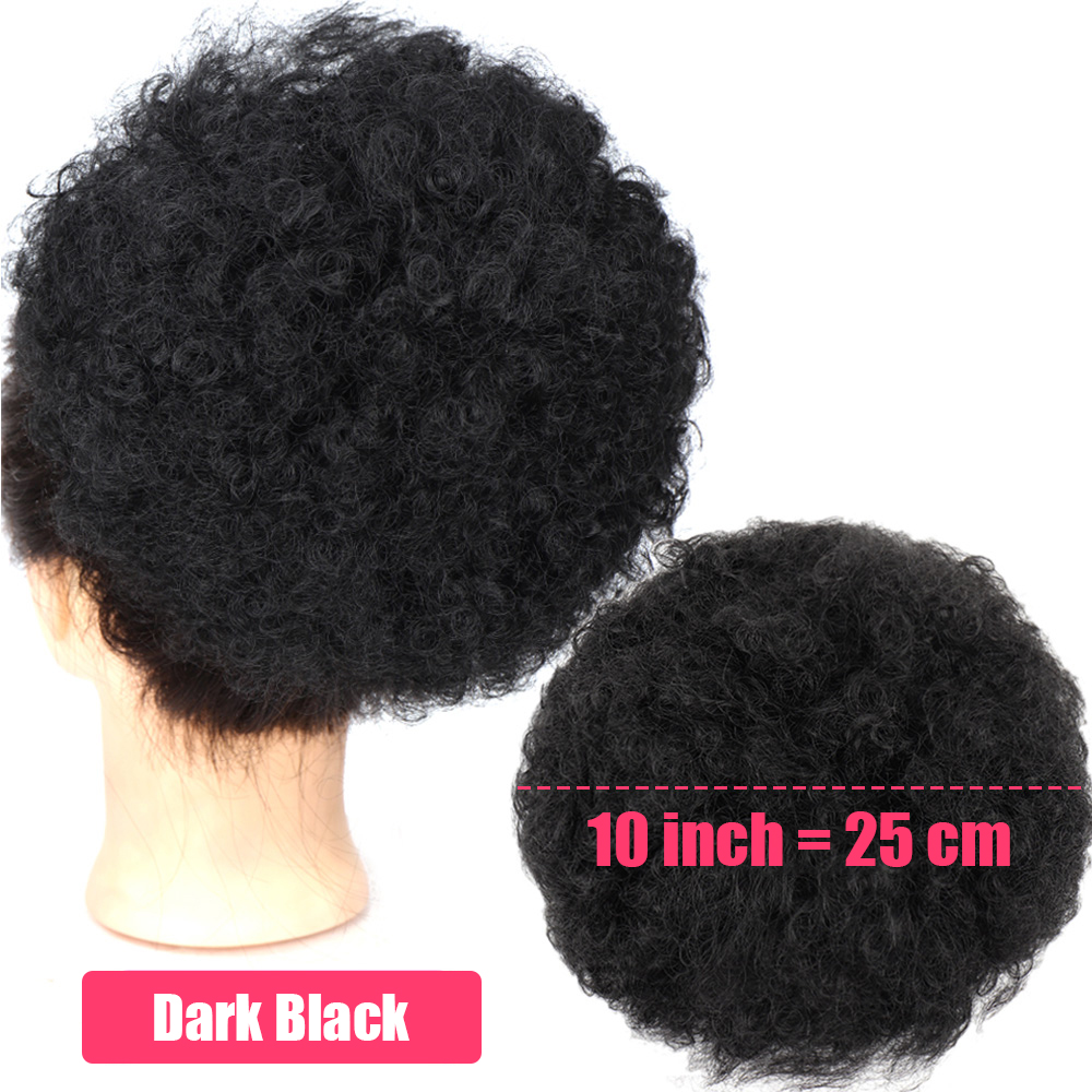 Synthetic 10Inch Big Afro Puff - Drawstring Afro Curly Puff Ponytail recension och pris